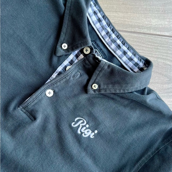 JAMES & NICHOLSON. Rigi. Classic Gray Polo Shirt with Cotton Comfort - Picture 2 of 4